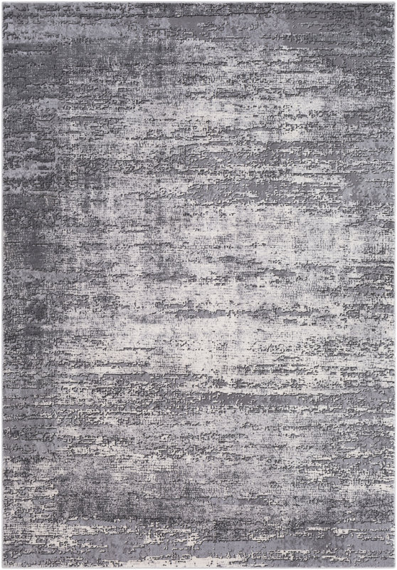 Brooks Distressed Modern Abstract Gray/Cream Area Rug & Reviews AllModern
